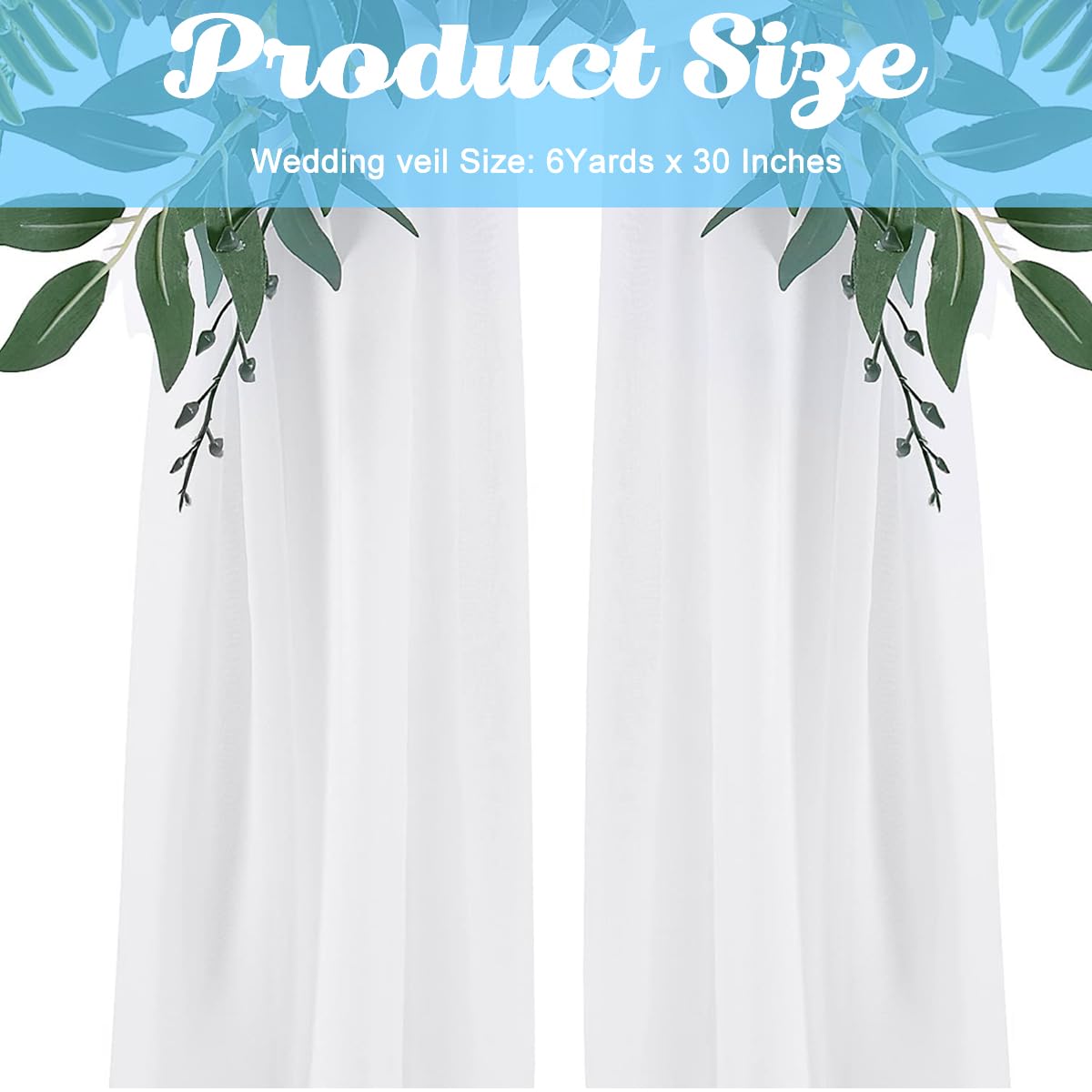 SNOWIE SOFT Wedding Arch Draping Fabric, White Wedding Arch Drapes Sheer Backdrop Curtain with 2 ribbons for Wedding Ceremony Party Ceiling Decor Dreamy Pearl Chiffon Wedding Backdrop For Decoration SNOWIE SOFT Wedding Arch Draping Fabric, White Wedding Arch Drapes Sheer Backdrop Curtain with 2 ribbons for Wedding Ceremony Party Ceiling Decor Dreamy Pearl Chiffon Wedding Backdrop For Decoration